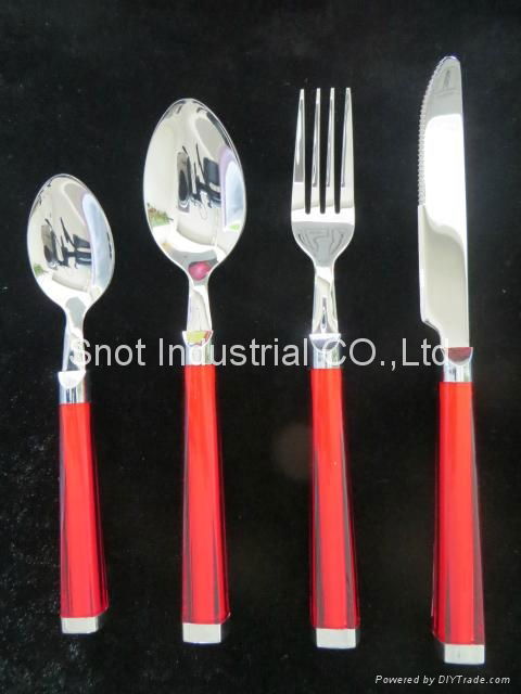 high quality flatware set with gift box packing