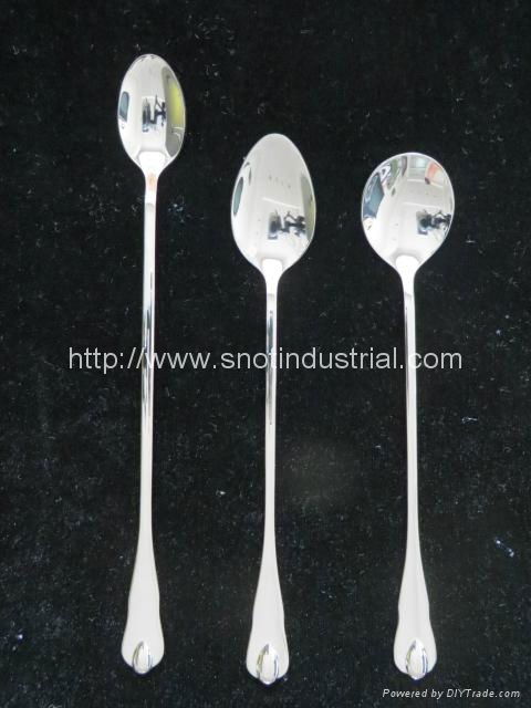 Ice spoon with mirror polish