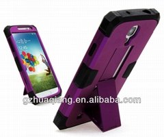 Durable Quality PC + Silicone Phone Case with Adjustable Stand