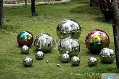 不锈钢花园装饰球