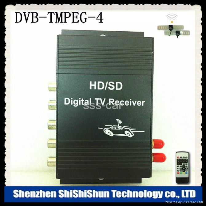 DVB-T MPEG-4 car digital tv receiver dual tuner (M-618) 