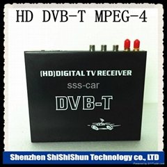  HD DVB-T MPEG-4 car Digital tv receiver dual tuner (M-688)