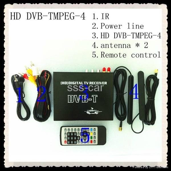  HD DVB-T MPEG-4 car Digital tv receiver dual tuner (M-688) 5