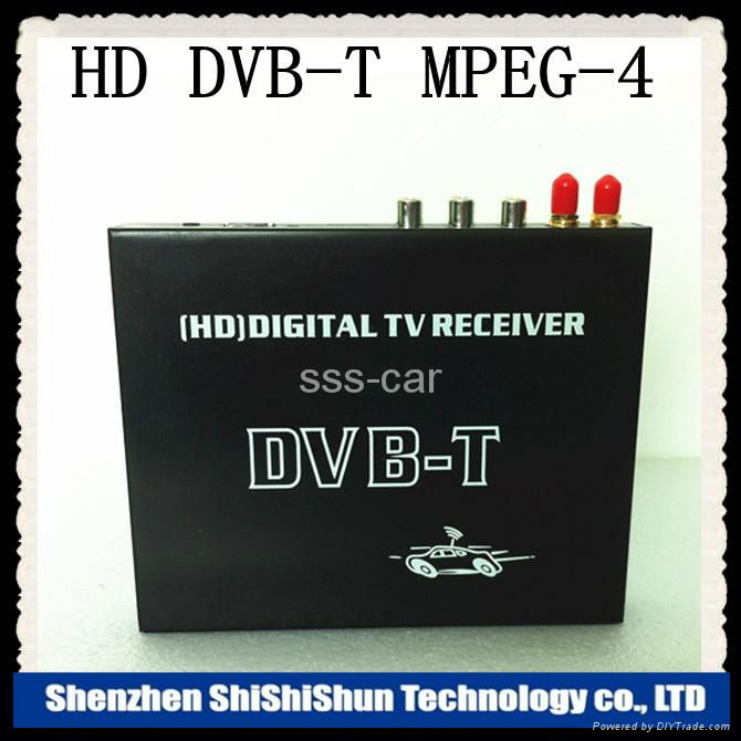  HD DVB-T MPEG-4 car tv receiver dual tuner  3