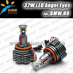  64W H8 LED Marker for BMW CREE Angel Eye 