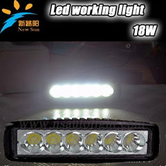 factory supply 18W offroad LED Light Bar