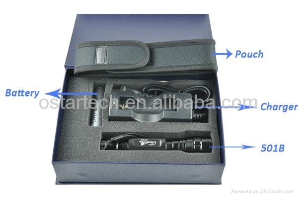 China hot style Cree Q5 501B CE ROHS approved aluminum led flashlight 5