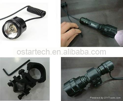 high lumen super bright widely used for bike hunting cree led flashlight 4