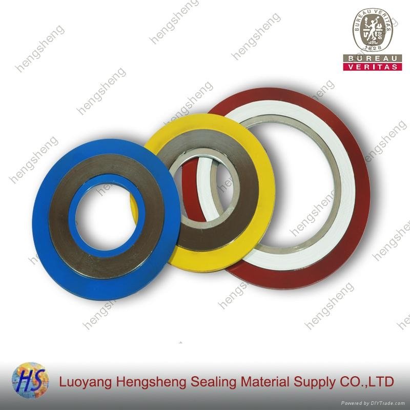 Color Inner and Outer Ring Spiral Wound Gasket