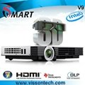 Windows 7 OS 3D all in one projector dlp projector HDMI VGA output