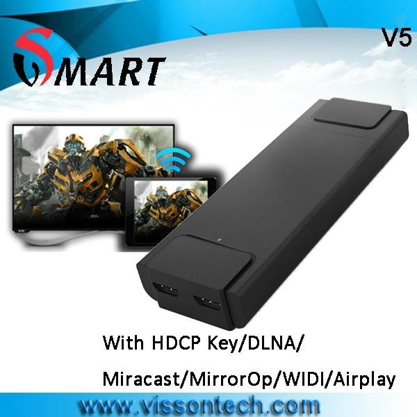 New arrival miracast dongle with airplay mirror support 