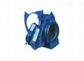 Hydraulic sector blind flange valve