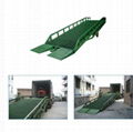 Mobile hydraulic yard ramp