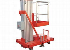 single mast aluminum alloy aerial work lift table