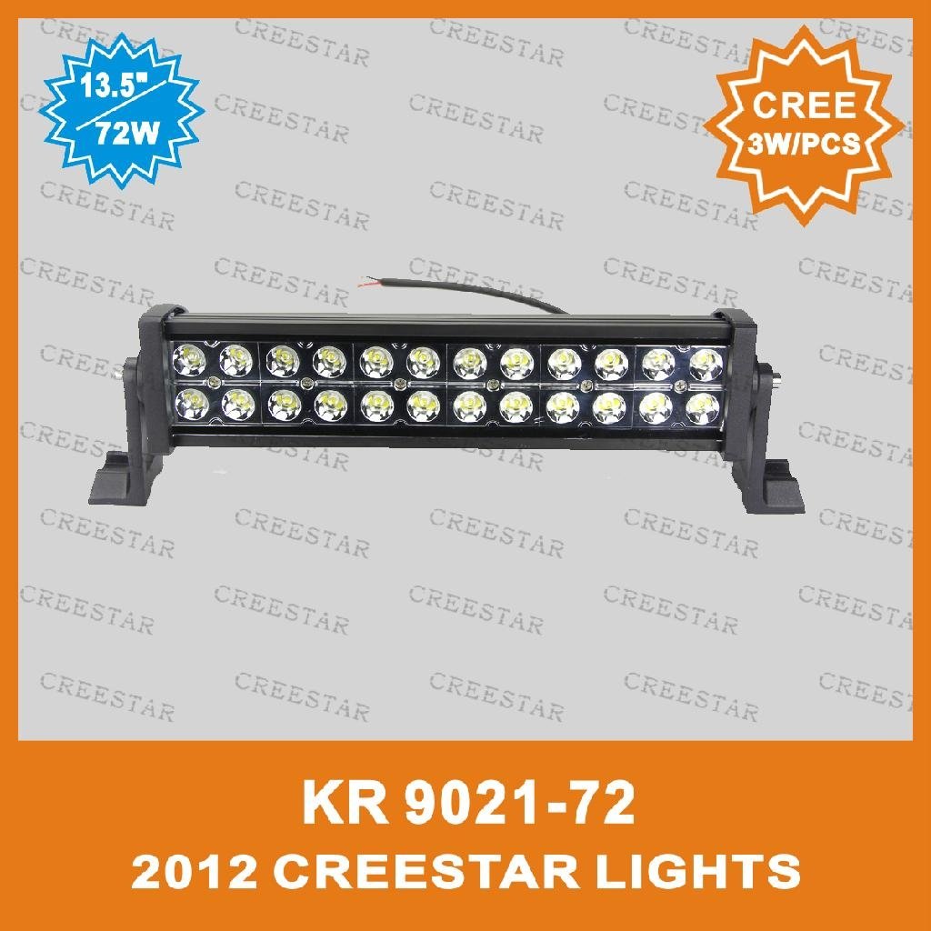 Double Row 13.5" 72W CREE Led Work Light Bar For Off-Road Vehicles