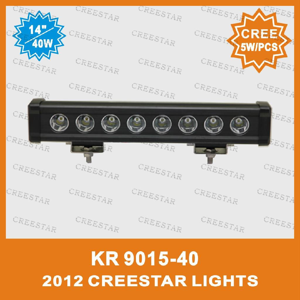 Single Row 14" 40W Aluminum Panel CREE SPOT Beam Led Light Bar