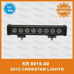 Single Row 14" 40W Aluminum Panel CREE SPOT Beam Led Light Bar