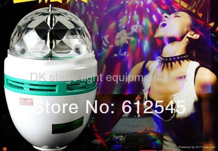 10pcs free shipping to usa magic ball 3x3w sound control effect light for ktv