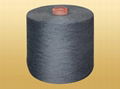 polyester melange yarn heather grey 1