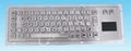 metal keyboard with touch pad size