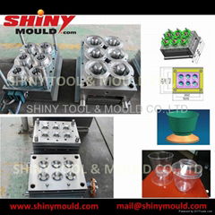 6 Cavity Ice Cream Container Mould