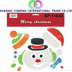 beautitful new design Christmas window sticker hot christmas gift