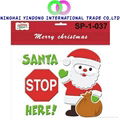beautitful hot new design Christmas window stickers Santa Claus 1