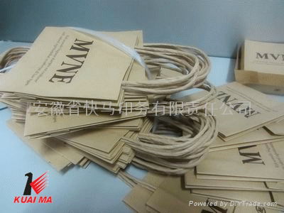 2013 popular kraft paper bag with printing 2