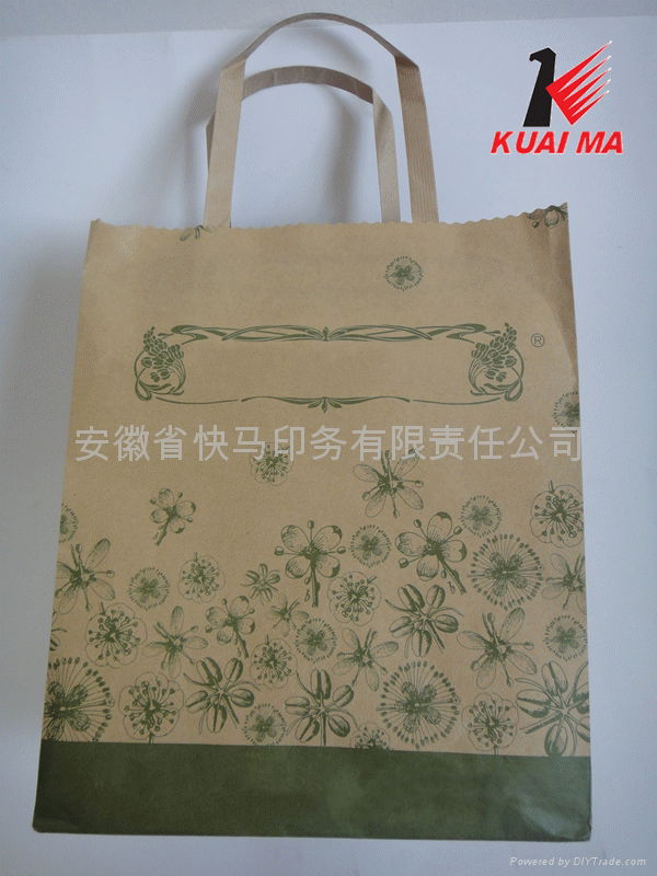 2013 popular kraft paper bag with printing 5