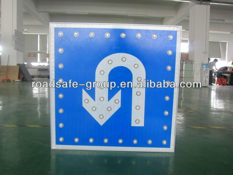 High brightness solar traffic signal board 4