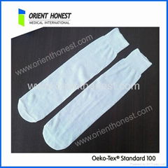 Potective disposable cotton socks with top quality for patients 