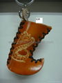 Leather handmade key ring 1