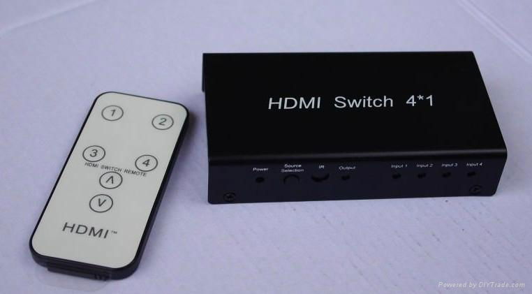 3D HDMI Switcher 4 port With 1080p/60Hz 10.2Gb from XIYA 3