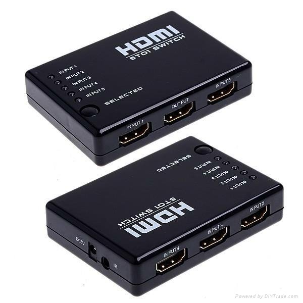 5x1 HDMI Switch 5 input 1 output  for Blue-ray player 