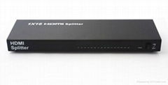 1x16 HDMI Splitter Amplifier 16 port support 1.4Verb