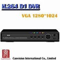 4ch channel dvr cctv h 264 dvr with 4D1 Real time 1