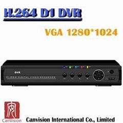 4ch channel dvr cctv h 264 dvr with 4D1