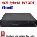 H.264 8ch 960H 3 in 1 support onvif Hybrid DVR