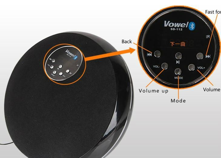 bluetooth speaker with Unique ID design 4