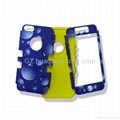 hot selling high quality TPU+PC 3 in 1 phone case for iphone4/5 3