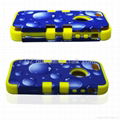 hot selling high quality TPU+PC 3 in 1 phone case for iphone4/5 5