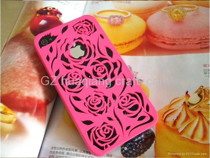 2013 newest particular rose design high quality PC cell phone case cover 2
