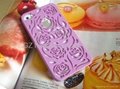 2013 newest particular rose design high quality PC cell phone case cover 3