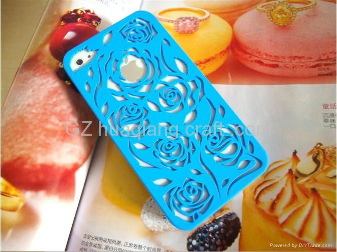 2013 newest particular rose design high quality PC cell phone case cover 4