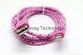 Woven and Fabric USB Cable for iPhone and Samsung