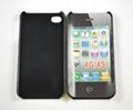 Supply metal pc mobile phone case with scrub veins for iphone4g/4gs 4
