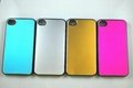 Supply metal pc mobile phone case with scrub veins for iphone4g/4gs 5