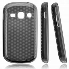Supply TPU case with diamond veins for samsung S6810