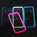 Supply TPU+PC(glaze) frame case for iphone5 1