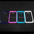 Supply TPU+PC(glaze) frame case for iphone5 4